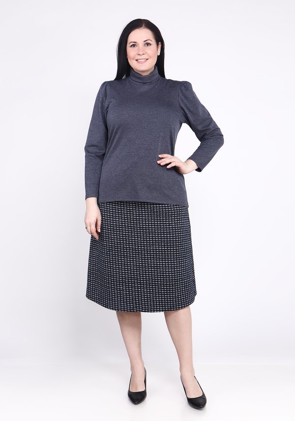 Водолазка базовая прямого кроя шир.  580, рис. 1