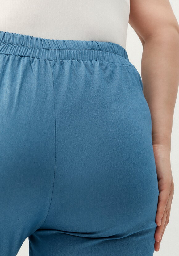 Брюки прямого кроя хлопковые шир.  580, рис. 6