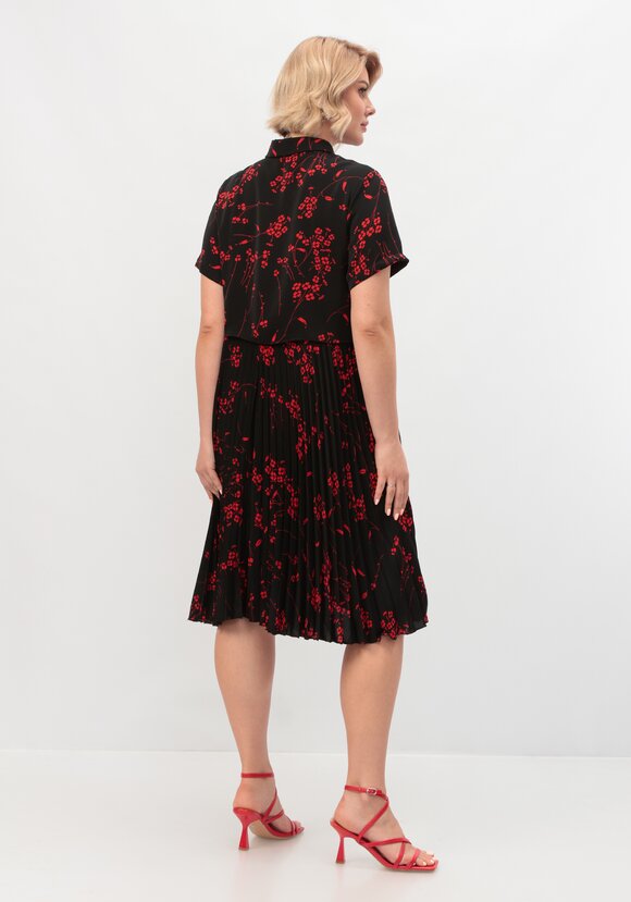 Платье  с плиссировкой шир.  580, рис. 3