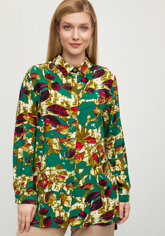 Блуза Калейдоскоп лепестков шир.  580, рис. 4