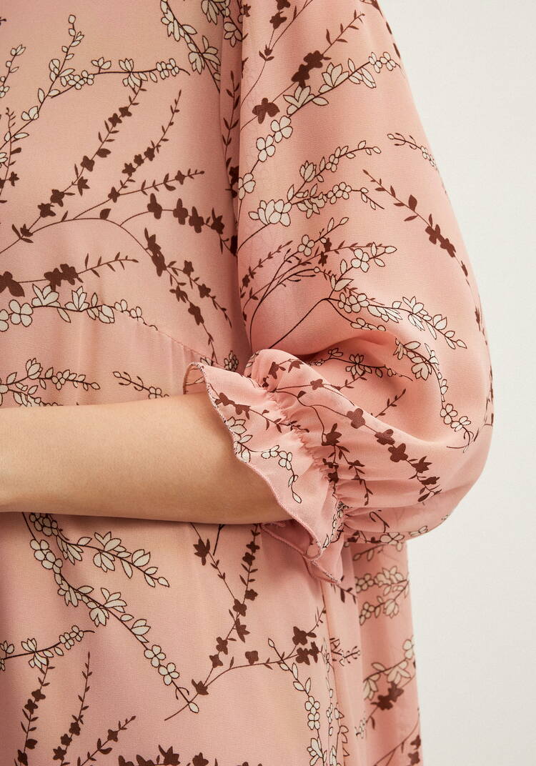 Платье с цветочным принтом шифоновое шир.  750, рис. 30