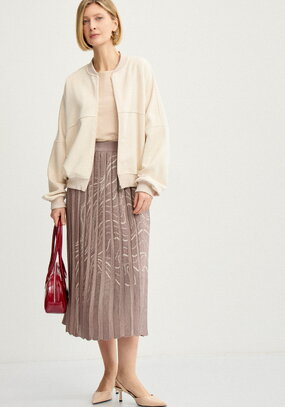 Юбка плиссе с абстрактным рисунком