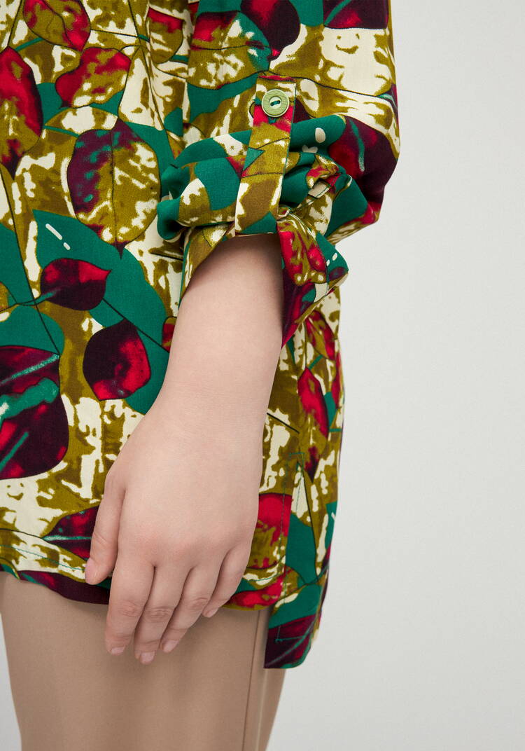 Блуза Калейдоскоп лепестков шир.  750, рис. 6