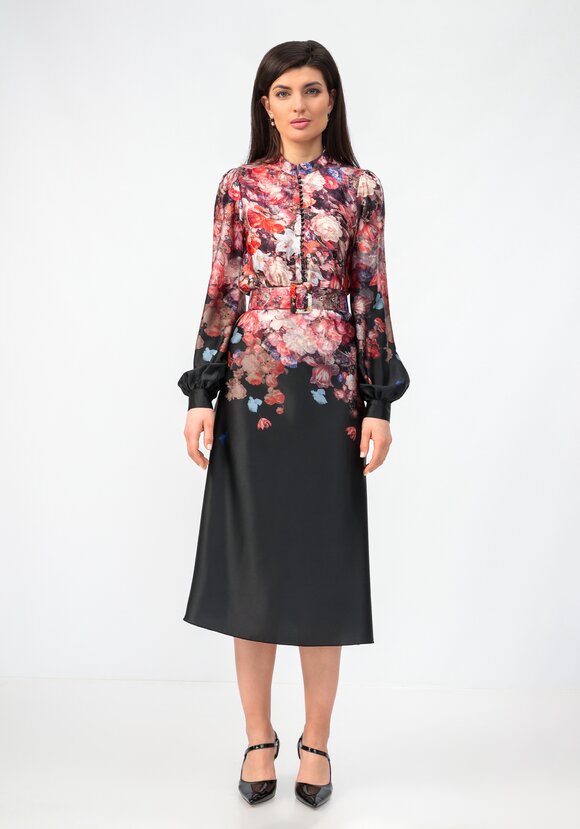 Платье с градиентным цветным рисунком шир.  580, рис. 14