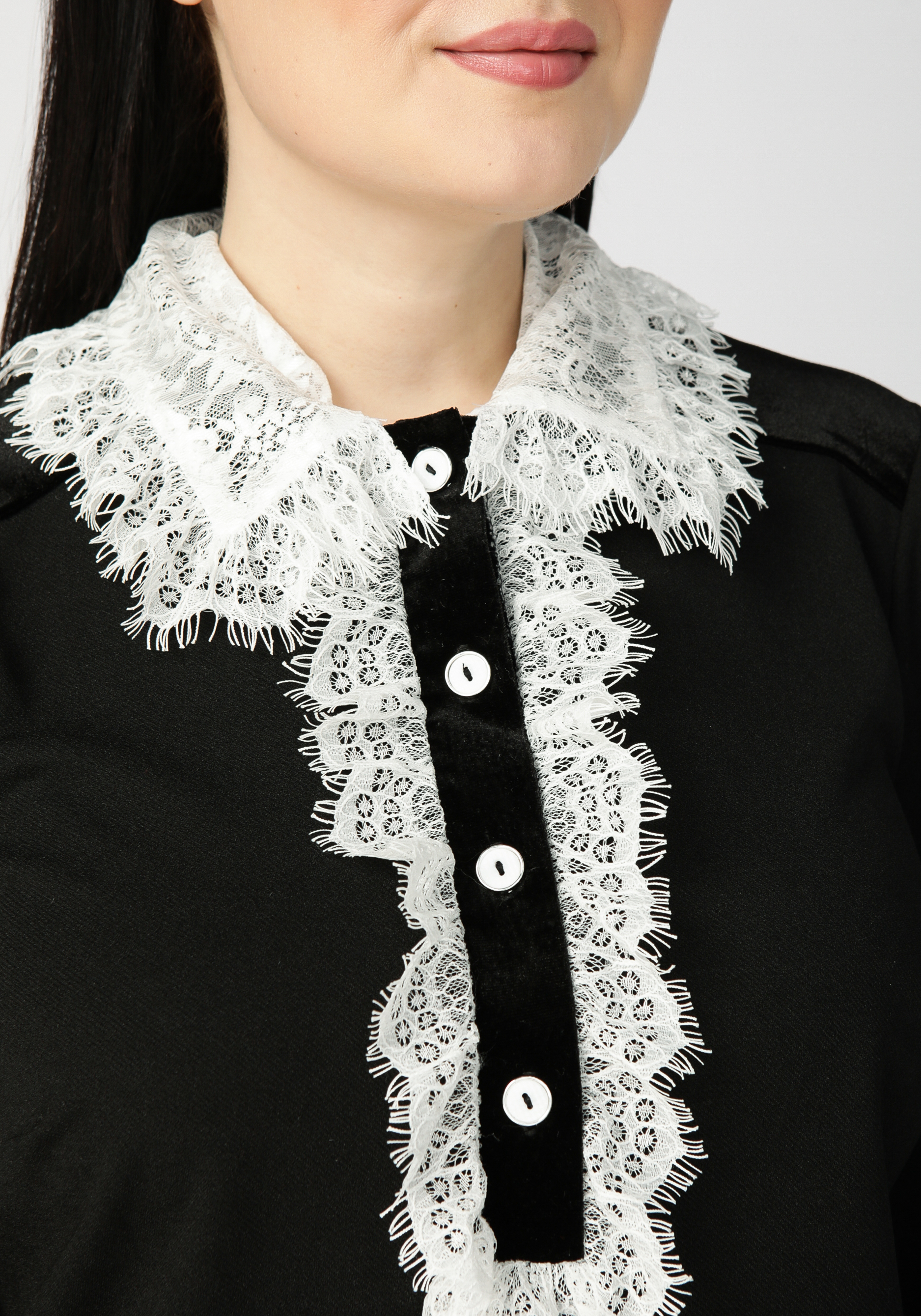 Платье с ажурным воротником Mio Imperatrice, цвет черный, размер 60 - фото 4