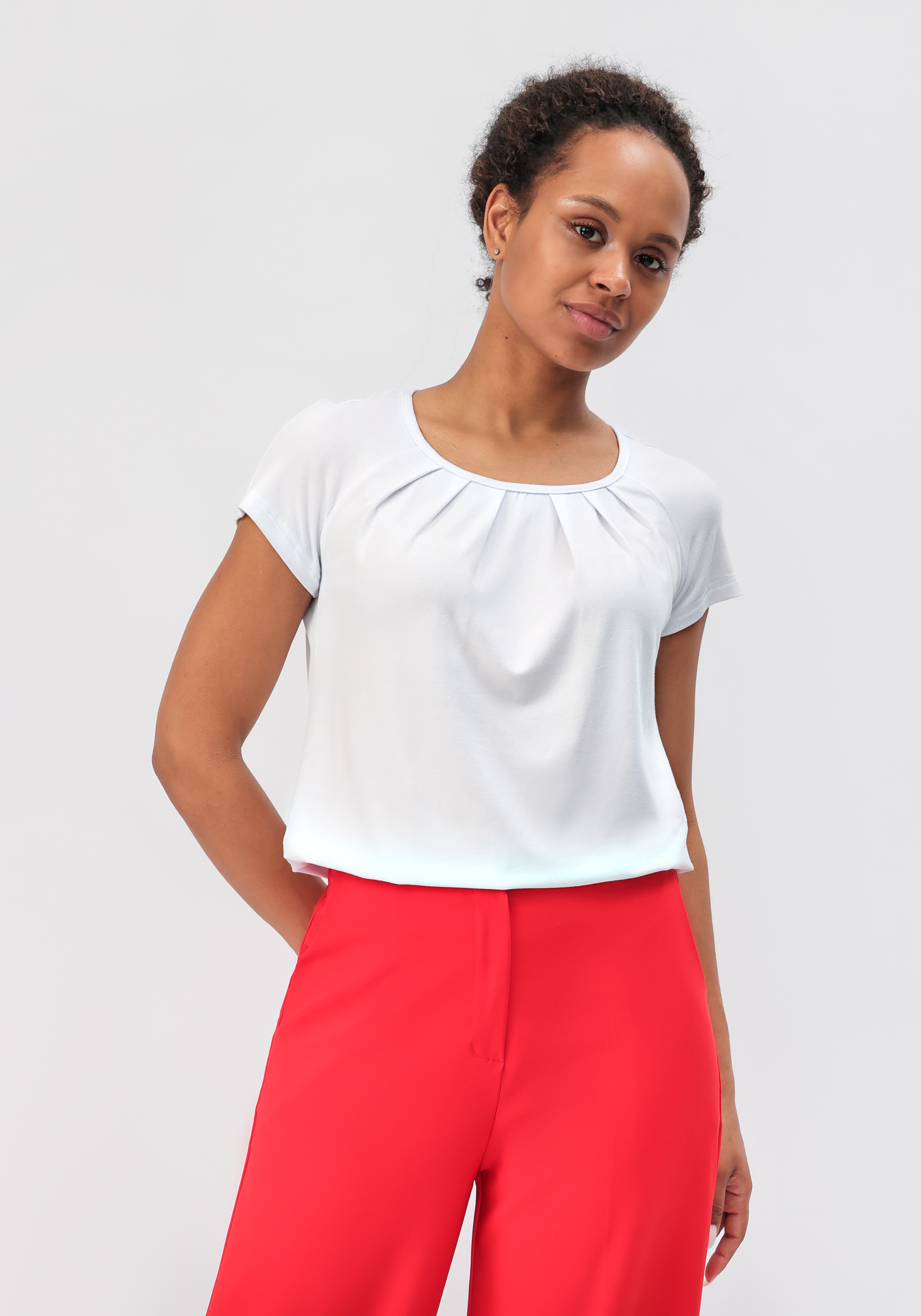 Блуза "Мариэль" Синель, цвет белый, размер 52 - фото 1