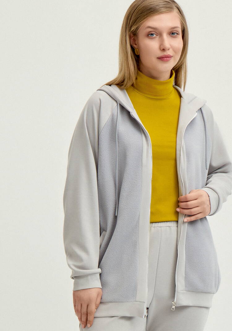 Олимпийка на молнии с капюшоном шир.  750, рис. 8