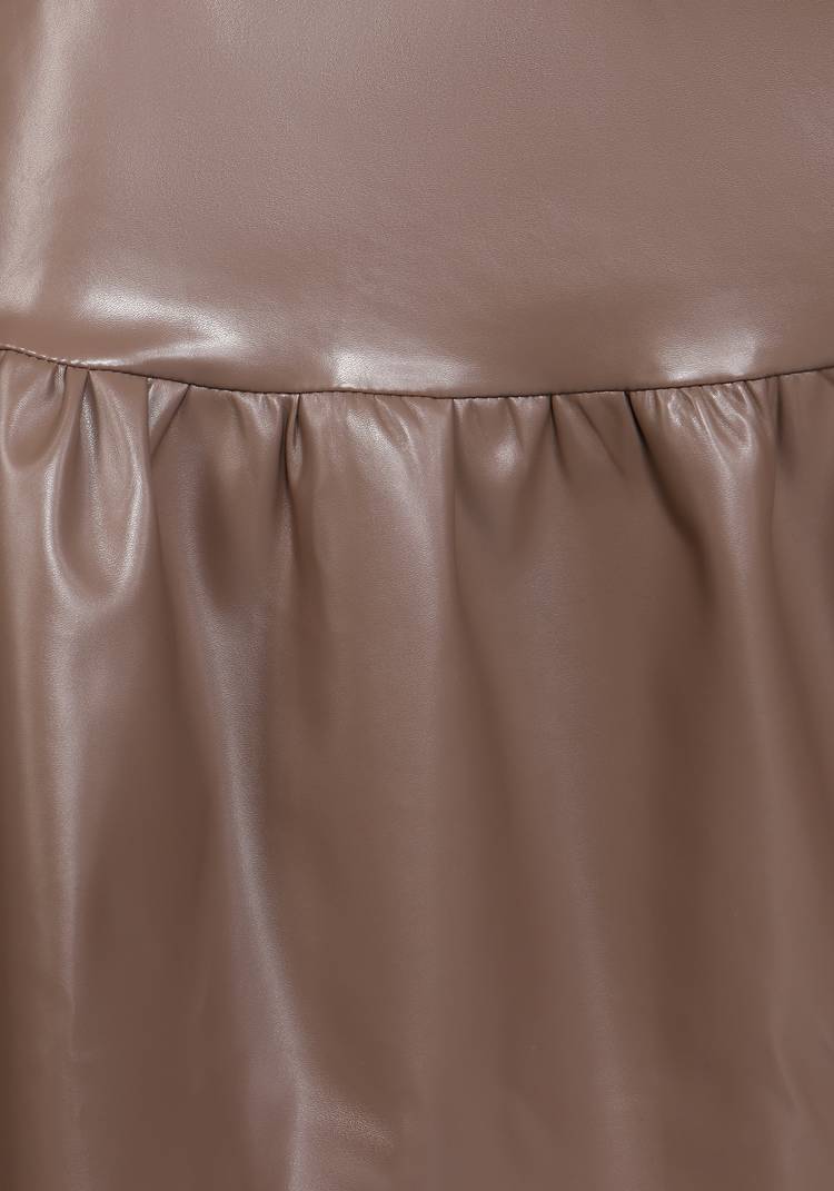 Юбка с воланом из эко-кожи шир.  750, рис. 8