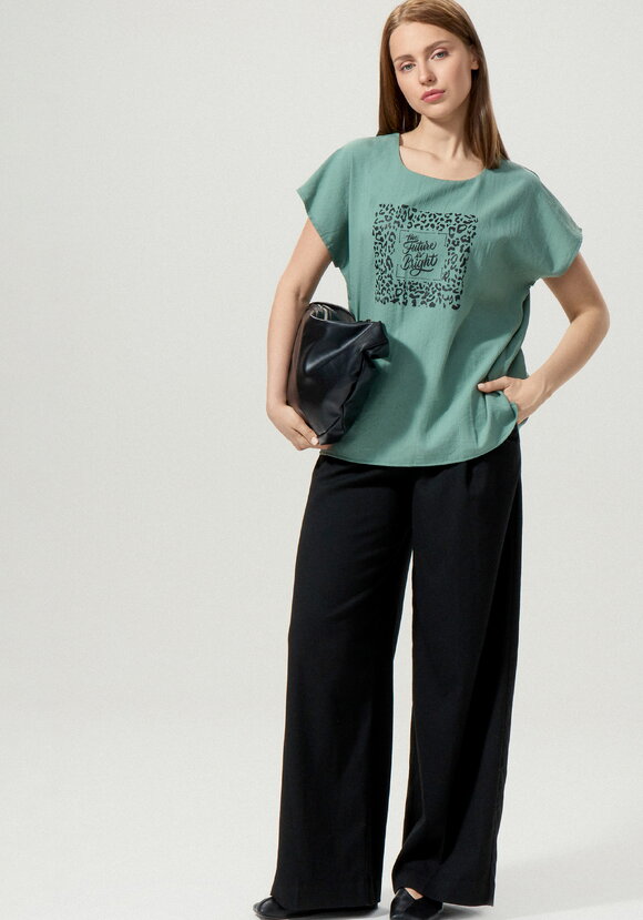 Топ с принтом свободного кроя шир.  580, рис. 10