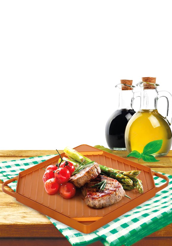 Квадратная сковорода-гриль шир.  580, рис. 1