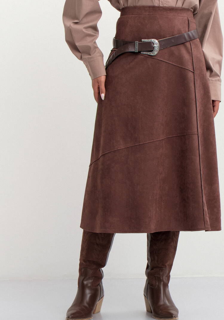 Юбка с конструктивными отстрочками шир.  750, рис. 10