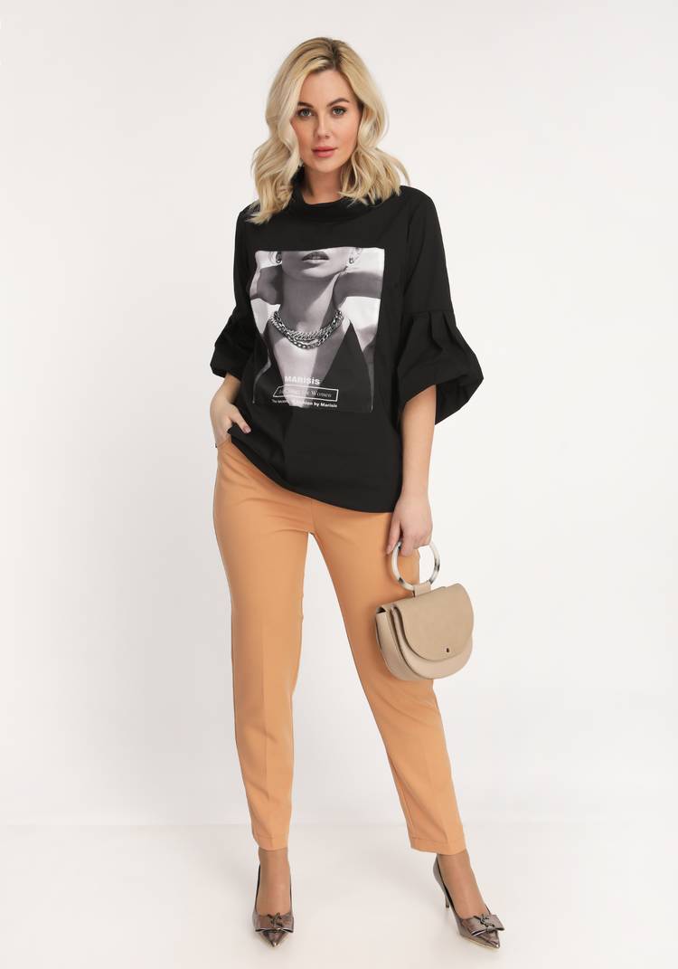 Блуза с декоративной цепочкой шир.  750, рис. 19