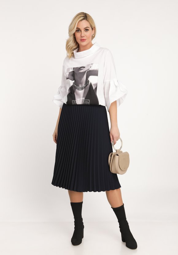 Блуза с декоративной цепочкой шир.  580, рис. 3