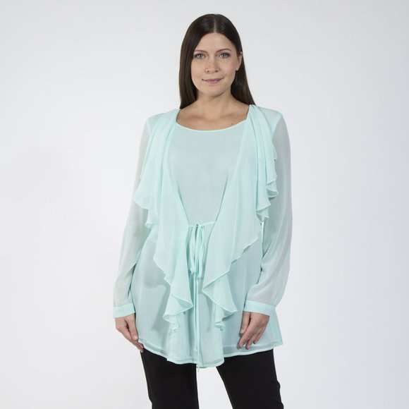 Туника удлиненная с широким воротником шир.  580, рис. 16