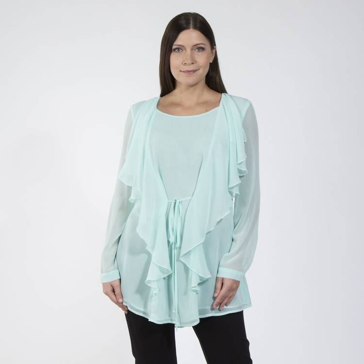 Туника удлиненная с широким воротником шир.  750, рис. 16