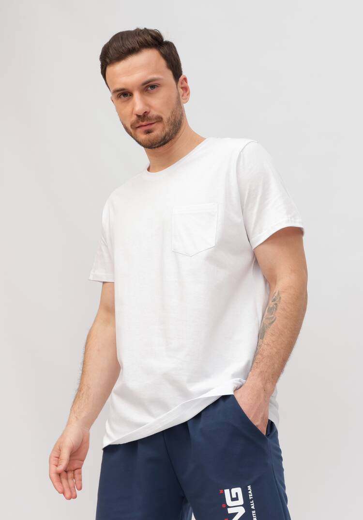 Футболка с накладным карманом шир.  750, рис. 6