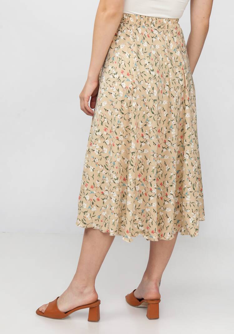 Комплект: блузат+юбка c цветочным принтом шир.  750, рис. 33