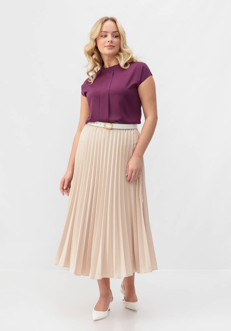 Юбка-миди гофре шир.  750, рис. 14