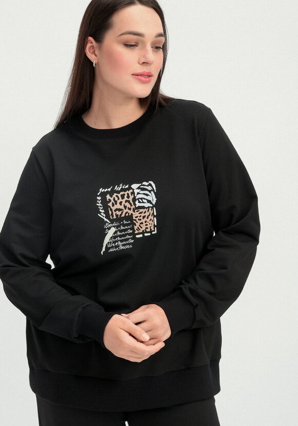 Комплект (брюки и свитшот с принтом) шир.  580, рис. 2