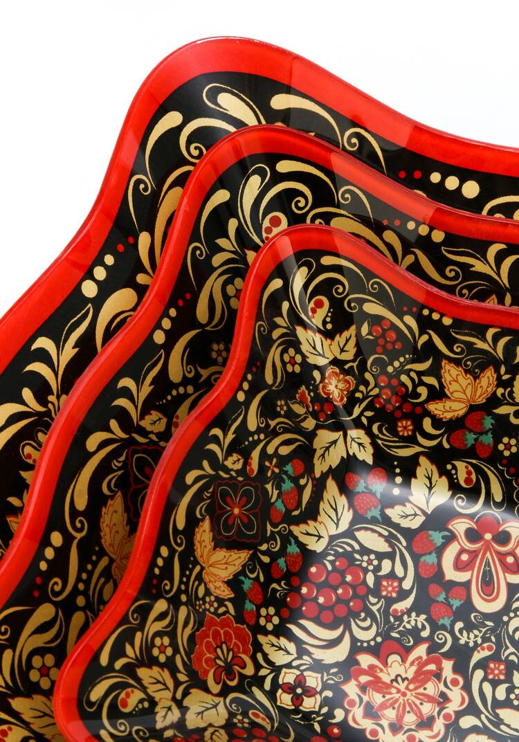 Набор салатников из стекла, 3 шт. шир.  750, рис. 20