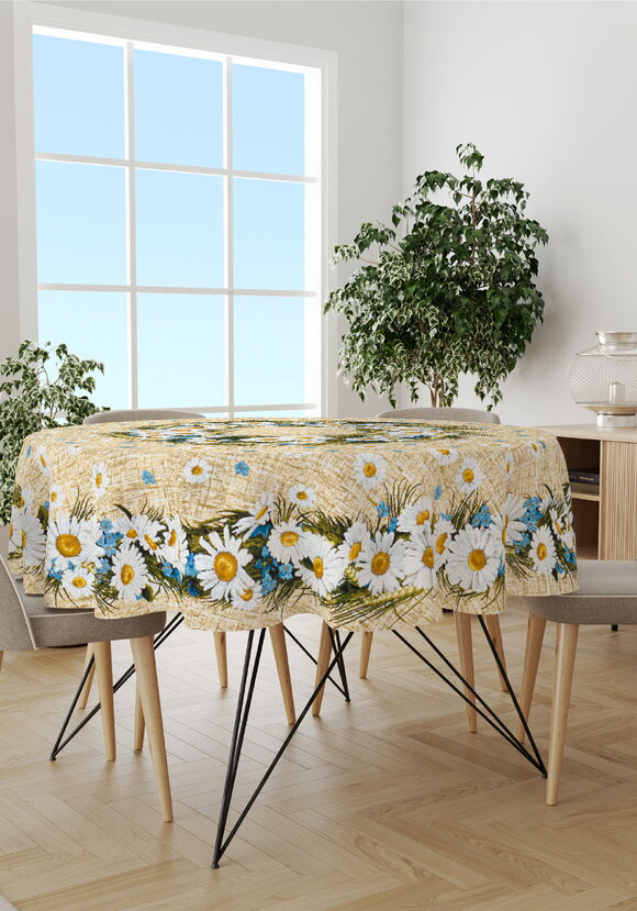 Скатерть гобеленовая Ромашковое лето шир.  580, рис. 6