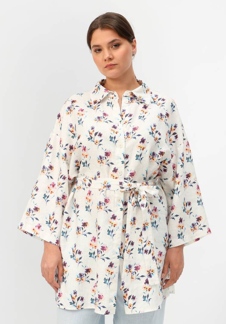 Рубашка удлиненная на поясе шир.  750, рис. 17