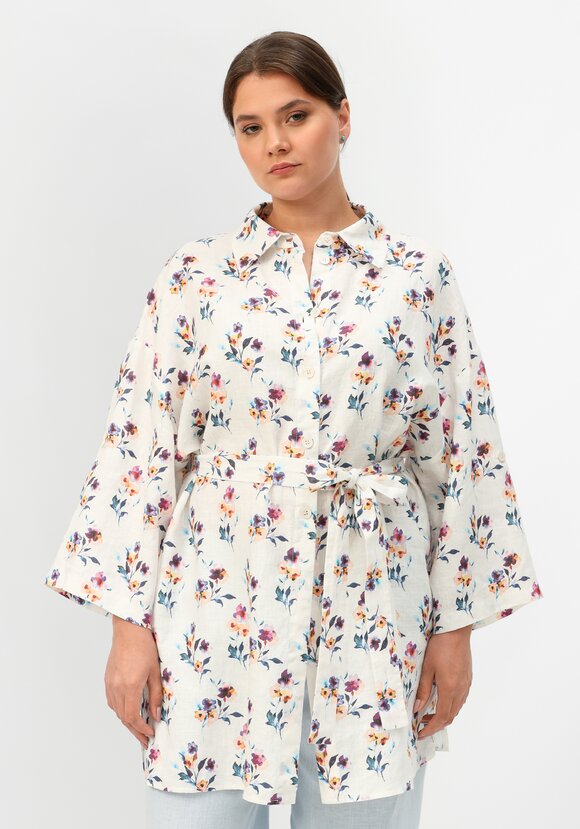 Рубашка удлиненная на поясе шир.  580, рис. 17