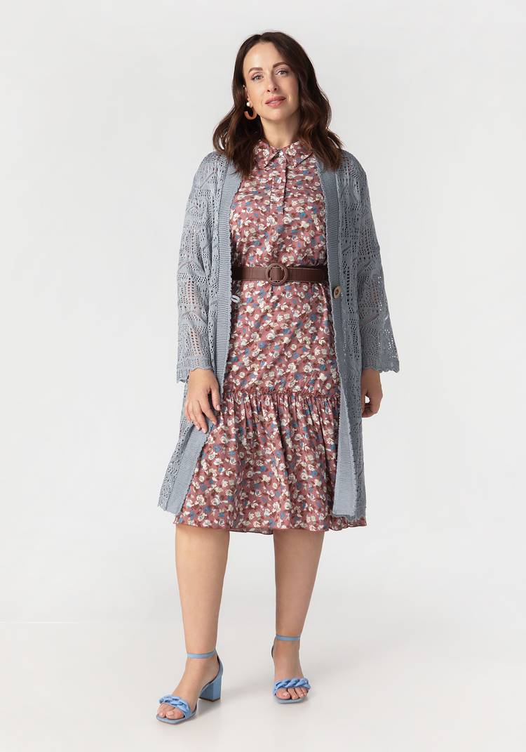 Кардиган Ажурное мгновение шир.  750, рис. 18