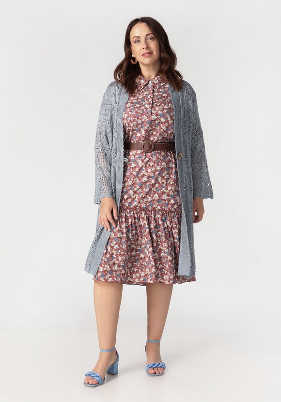 Кардиган Ажурное мгновение шир.  580, рис. 18