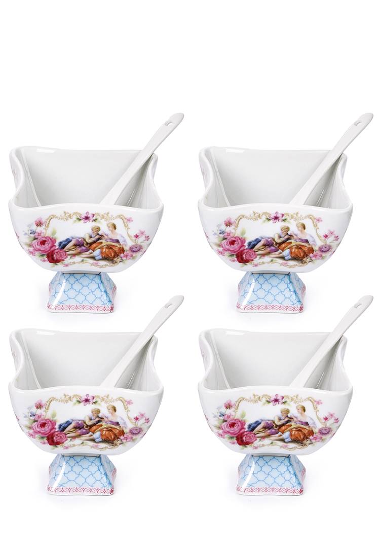 Набор креманок с ложками, 4 шт. шир.  750, рис. 1