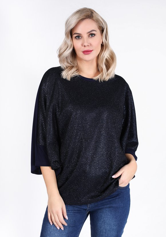 Блуза Блестящая улыбка шир.  580, рис. 5