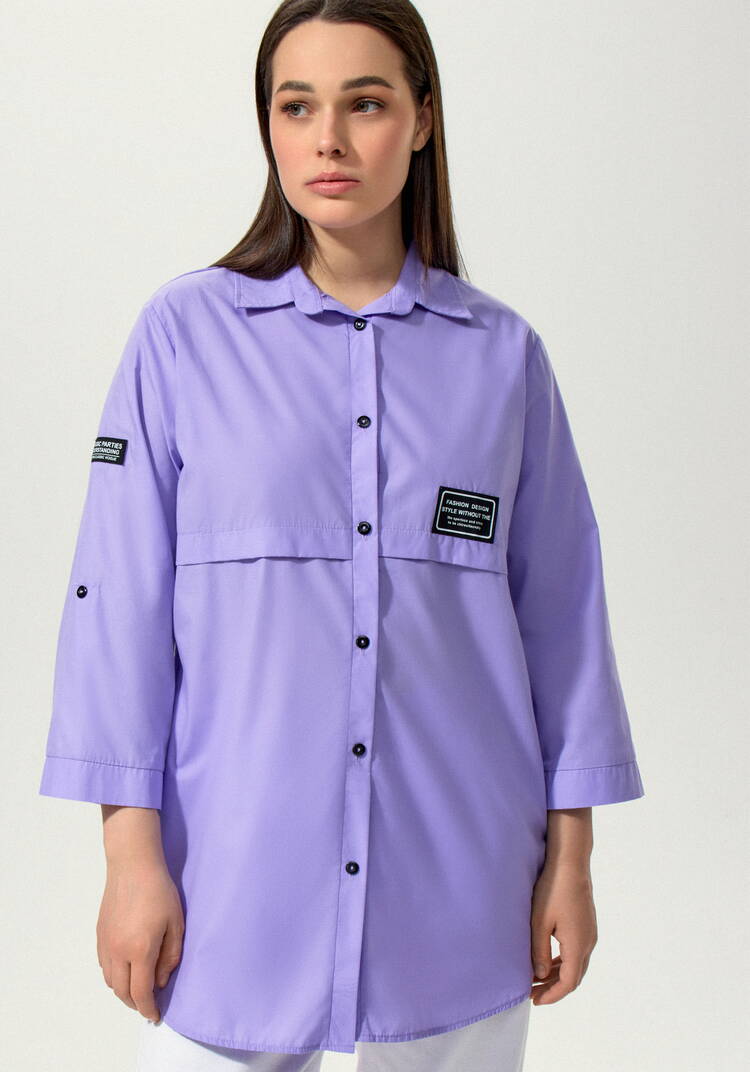 Рубашка с патами на рукаве Джоан шир.  750, рис. 23