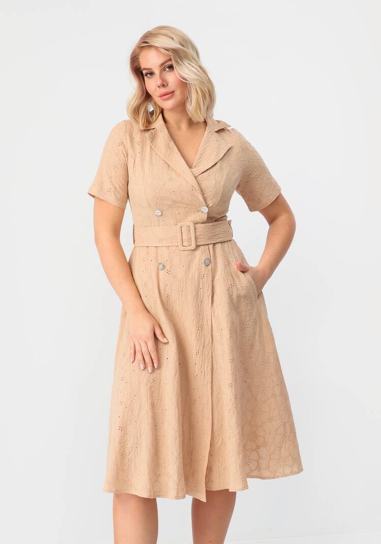 Платье с отложным воротником из шитья шир.  750, рис. 10