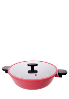 Жаровня со стеклянной крышкой Вива Маджента