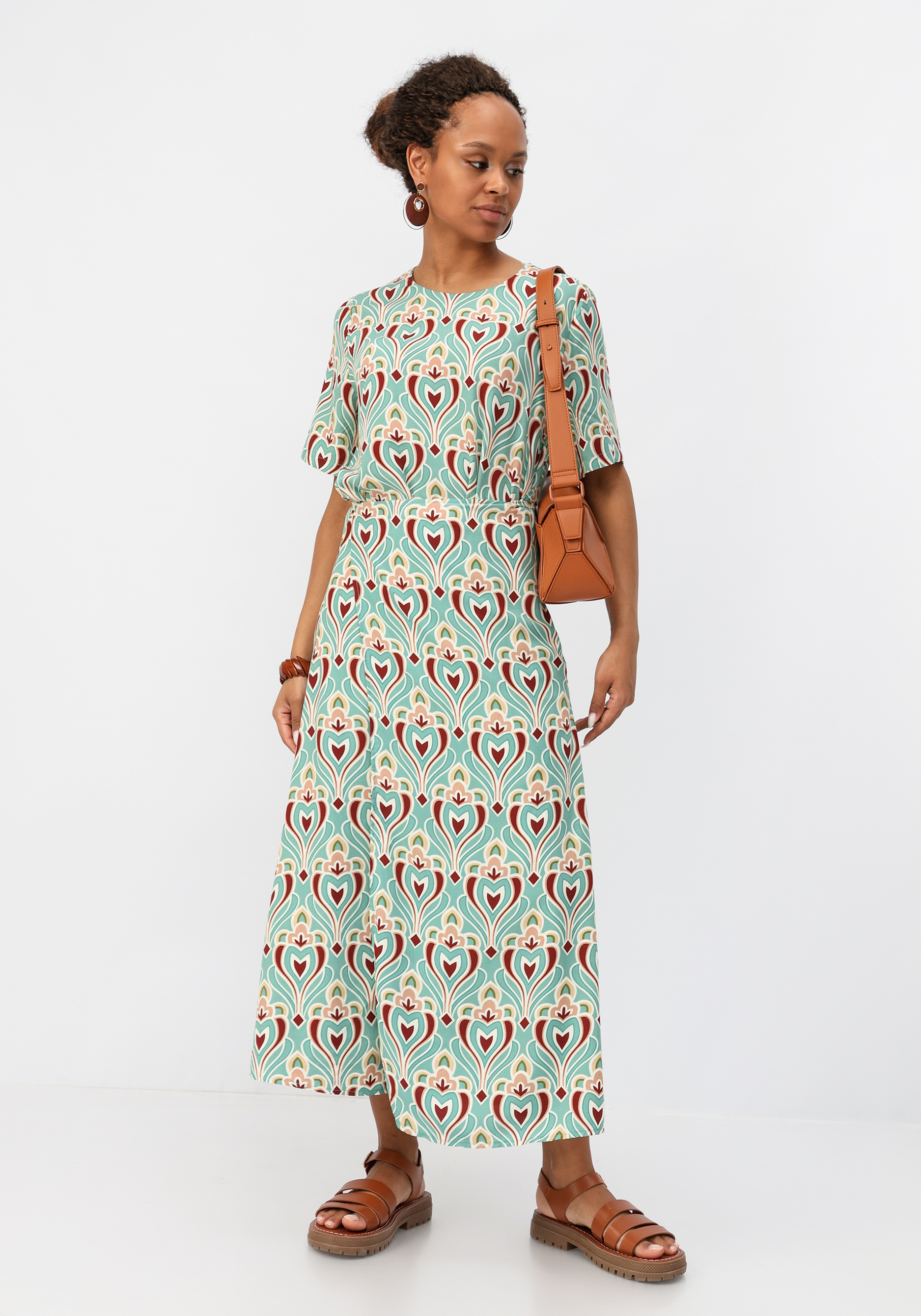 

Платье с имитацией юбки, Зеленый