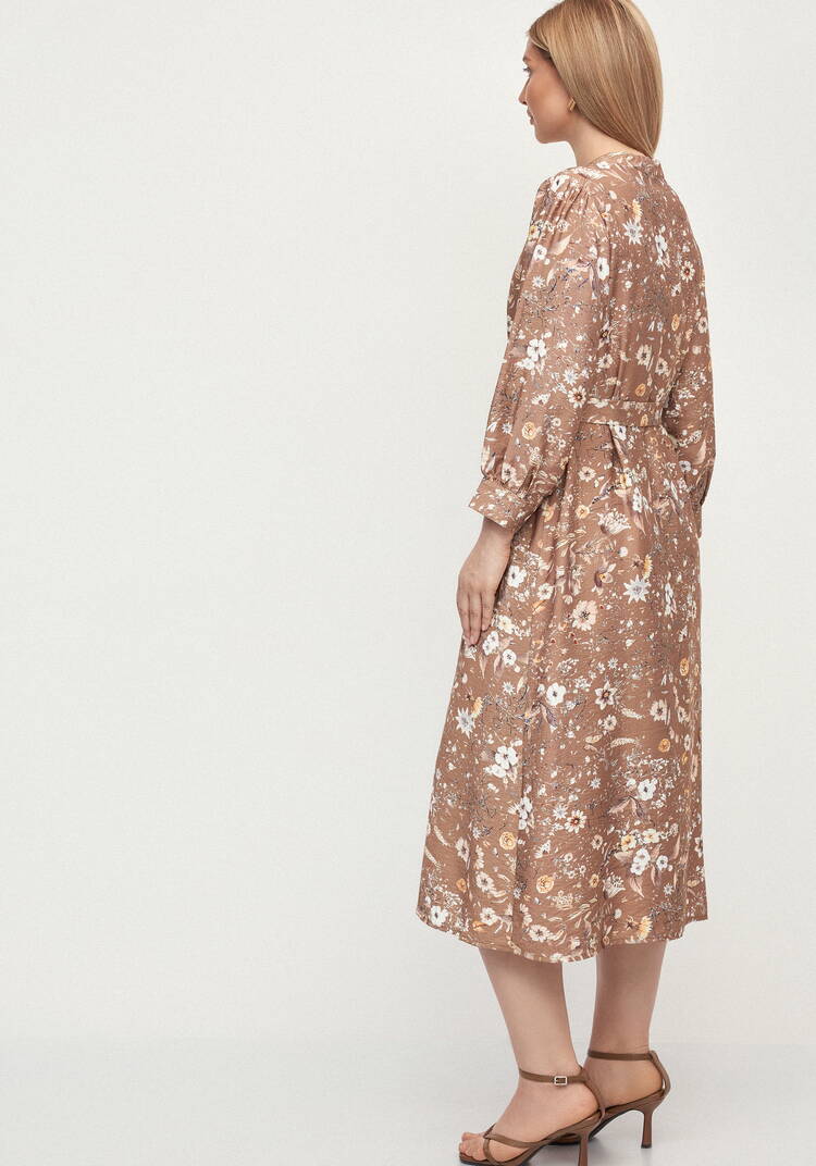 Платье с принтом по рукавам Герда шир.  750, рис. 21