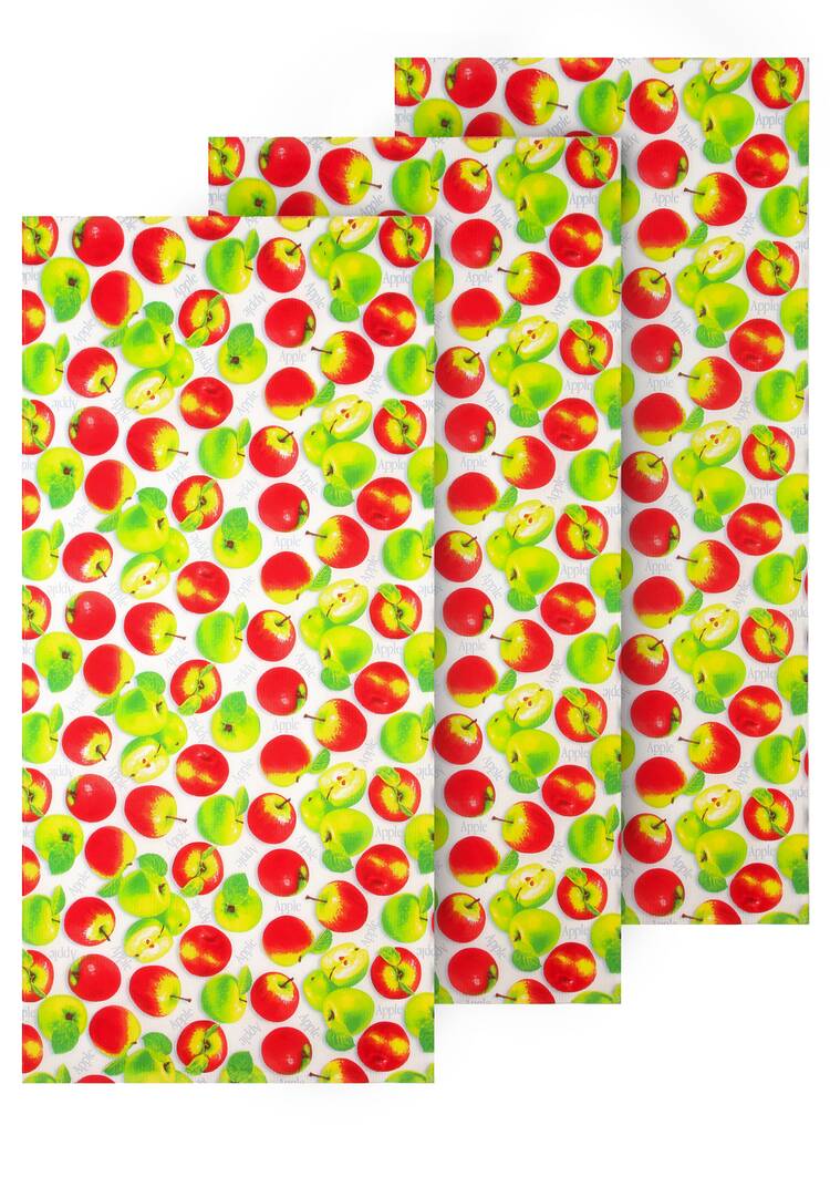 Полотенце вафельное Яблочный сад, 3 шт. шир.  750, рис. 1