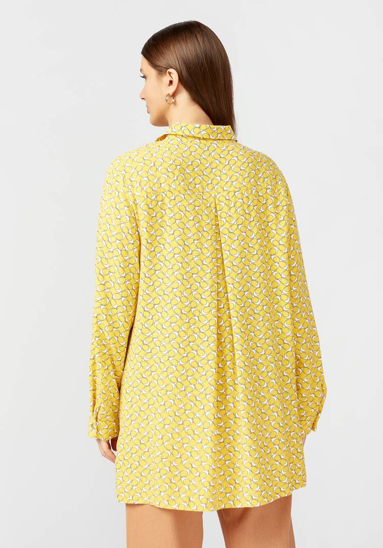 Блуза с отложным воротником на стойке шир.  750, рис. 3