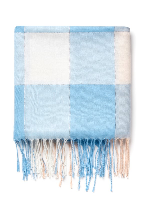 Палантин в клетку Амели шир.  580, рис. 10