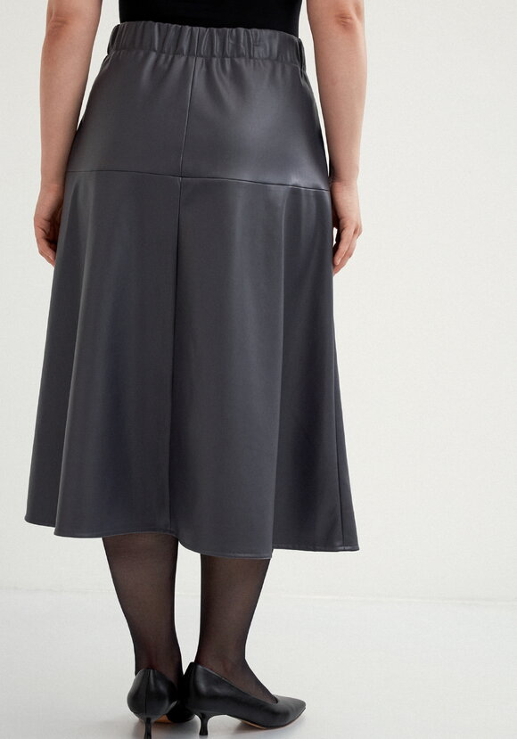 Юбка годе из экокожи шир.  580, рис. 11