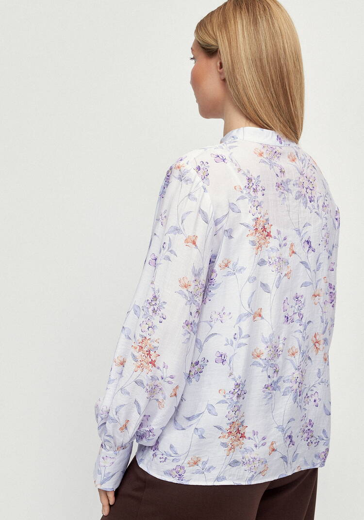 Блуза с жемчужными пуговицами Грейс шир.  750, рис. 3