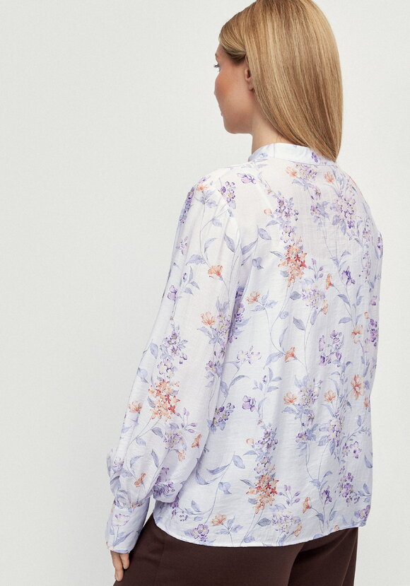 Блуза с жемчужными пуговицами Грейс шир.  580, рис. 3