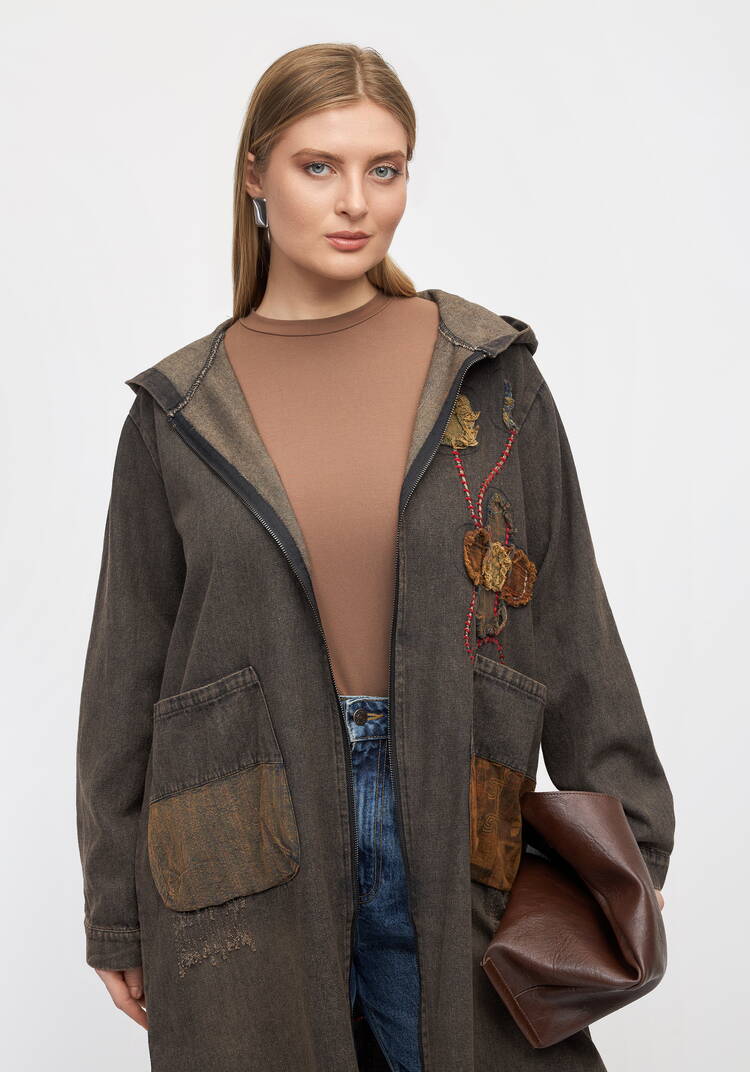 Джинсовая куртка Дыхание леса шир.  750, рис. 10