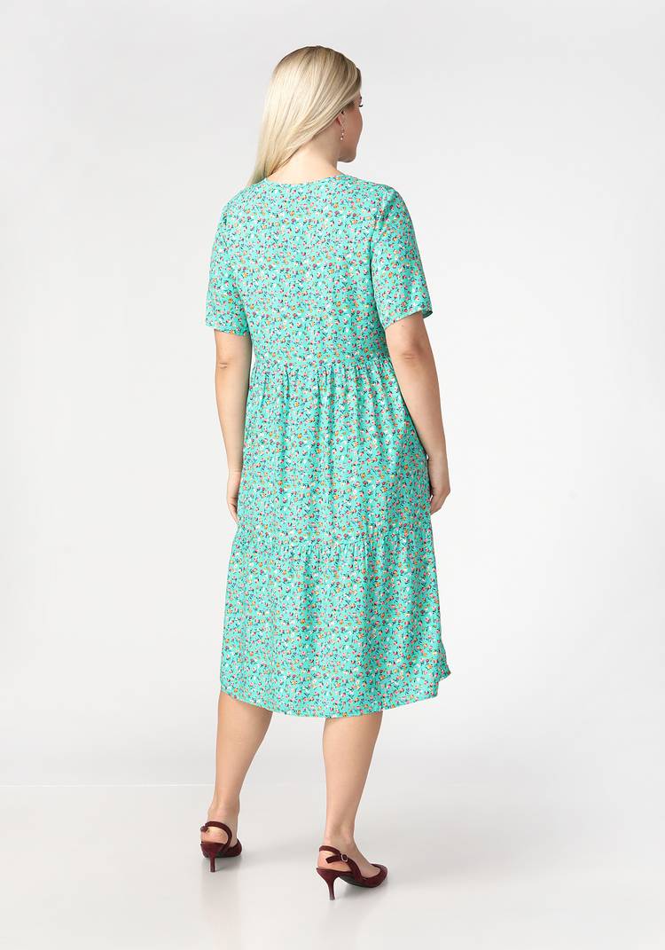 Платье с отрезной талией и коротким рукавом шир.  750, рис. 8