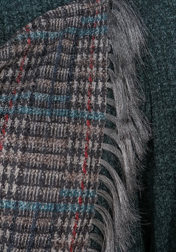 Кардиган с бахромой шир.  580, рис. 8