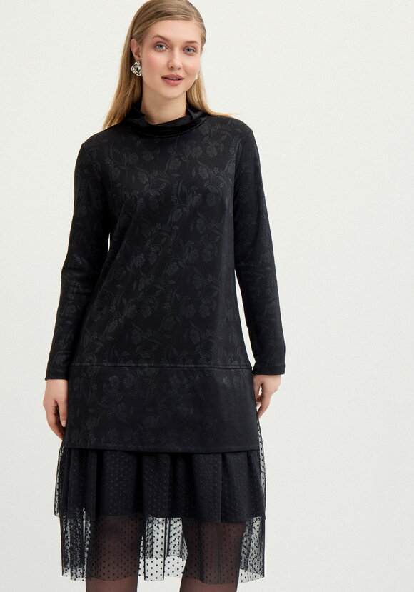 Платье с ярусами из сeтки шир.  580, рис. 9