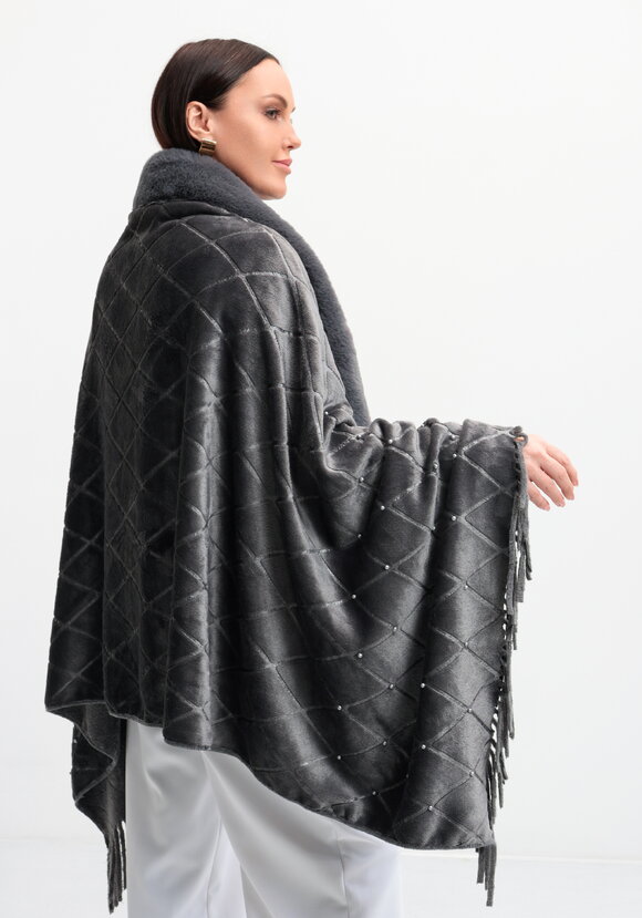 Накидка-палантин с жемчугом и булавкой шир.  580, рис. 13