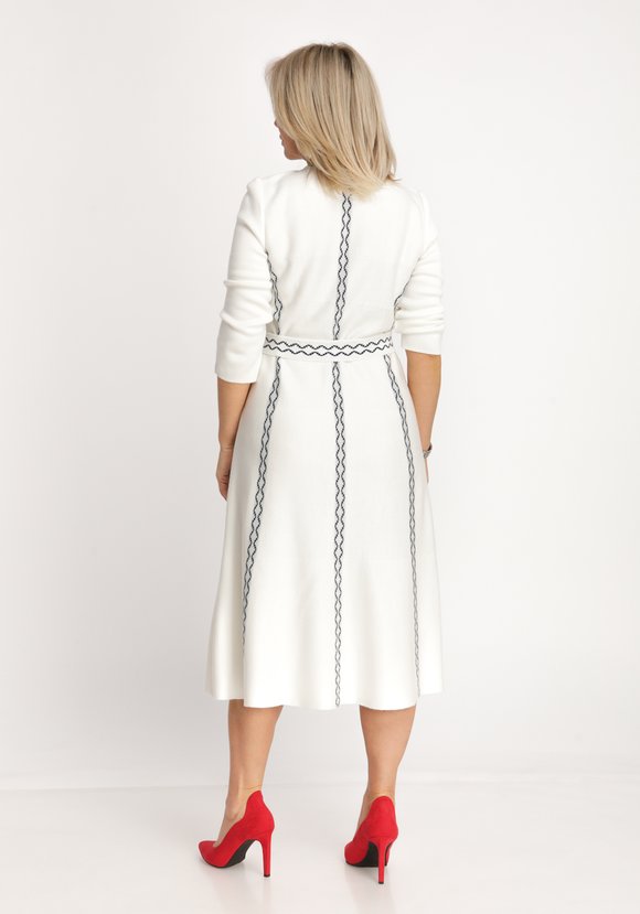 Платье А-силуэта с поясом в комплекте шир.  580, рис. 2