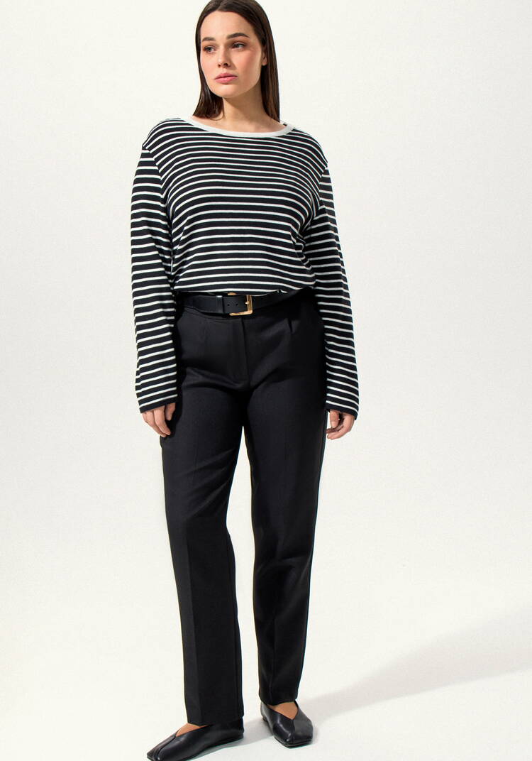 Брюки прямые с резинкой на поясе шир.  750, рис. 10