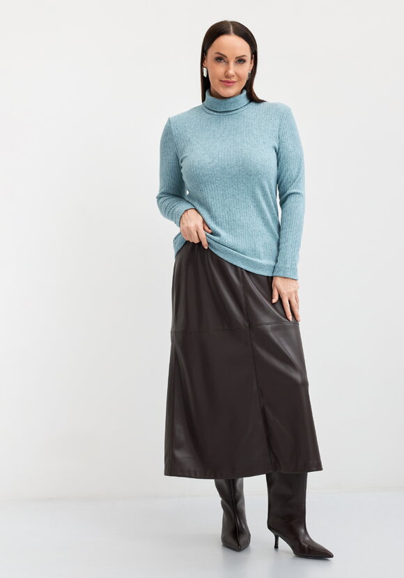 Джемпер с вывязанными косами Камалия шир.  580, рис. 2